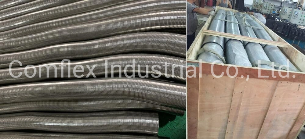 Factory Supply Twisted Flex Interlock Hose  / Exhaust Pipe Made in China