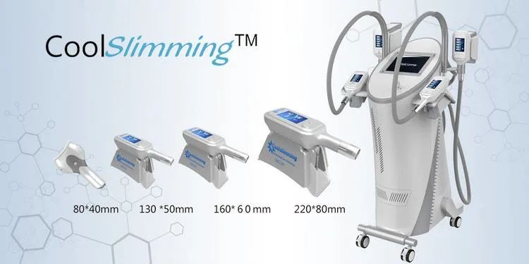 Beauty and Personal Care 360 Degree Cryolipolysis Device / 4 Cryolipolysis Handles 360 Reduce Double Chin Machine