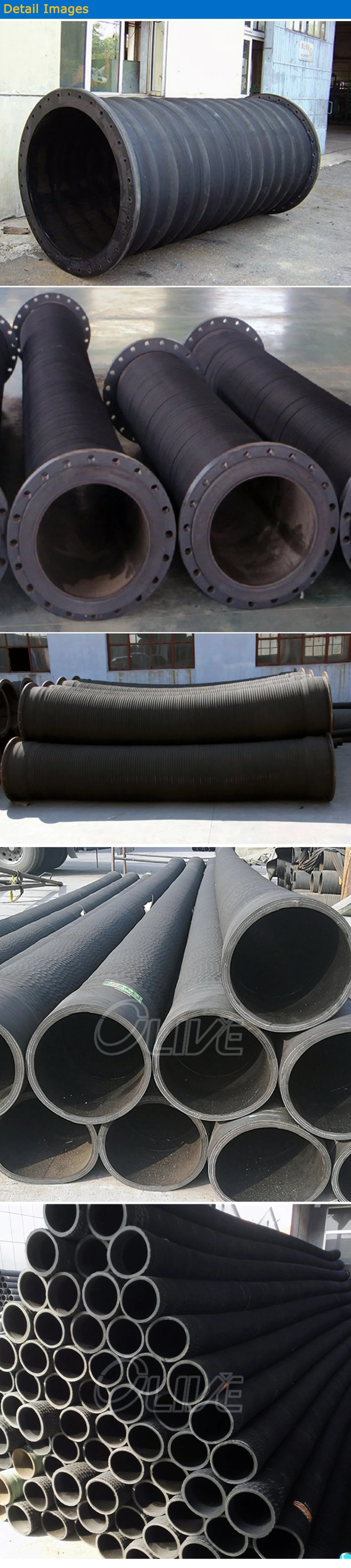 Eco-Friendly Black Wrap Surface 3/4 Inch Dreging Rubber Water Suction and Discharge Spring Hose