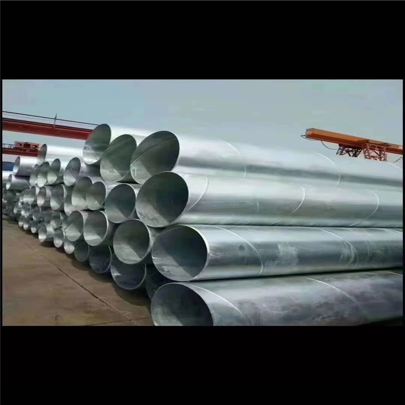 Galvanized Zinc 400g 450mm Diameter Steel Tube/4mm Thickness Mild Steel Tube