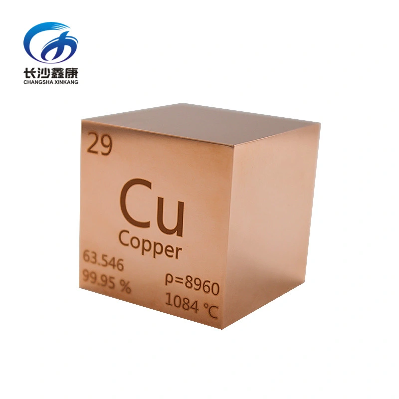 Pure Metal 1 Inch 1.5 Inch 2 Inch 4n Cu Copper Cube