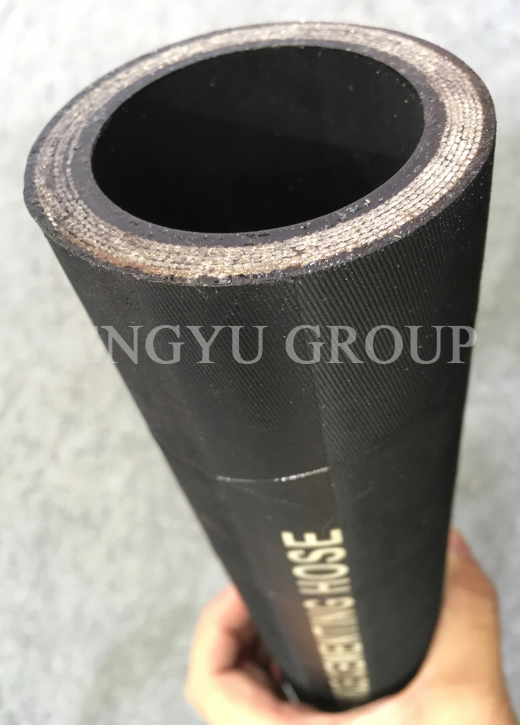 Customized Size 2 Inch Spiral Hose Available 200 Degrees Resistant High Temperature Rubber Hose