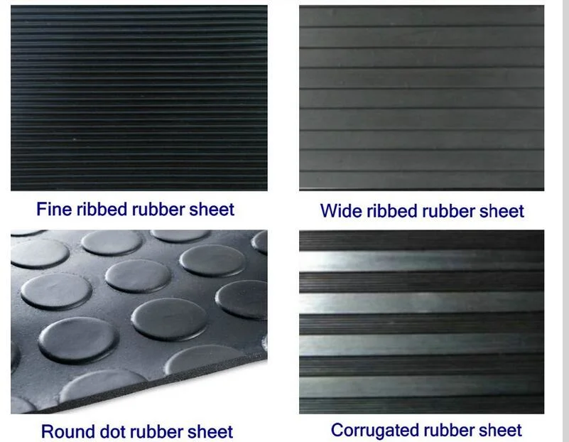 Round Button, Checker Rubber Mat, Wide/Fine Ribbed Rubber Mat, Diamond Anti-Slip Rubber Mat