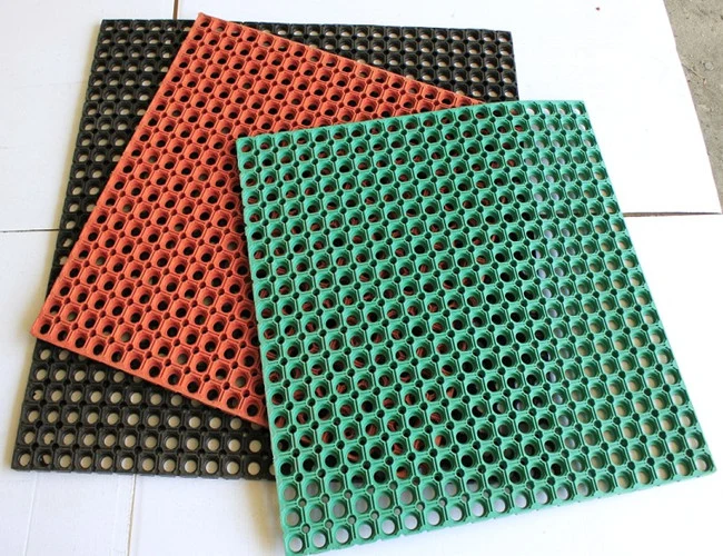 Anti-Slip Kitchen Rubber Mat, Anti Bacterial Rubber Floor Mat, Drainage Rubber Mat