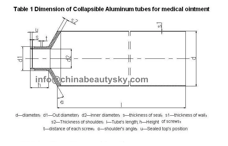 Empty Aluminum Collapsible Tube for Glue / Adhesive / RTV Sealants Watercolor Packaging Tube