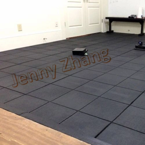 Shock Absorbing Crossfit Gym Floor Mat, Training Room Floor Mat