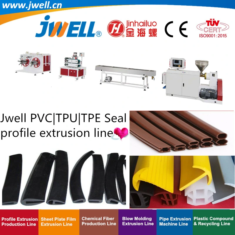 Jwell- PVC|TPU|TPE Sealing Strip Profile Recycling Plastic Making Extrusion Machine for Car Glass Sealing