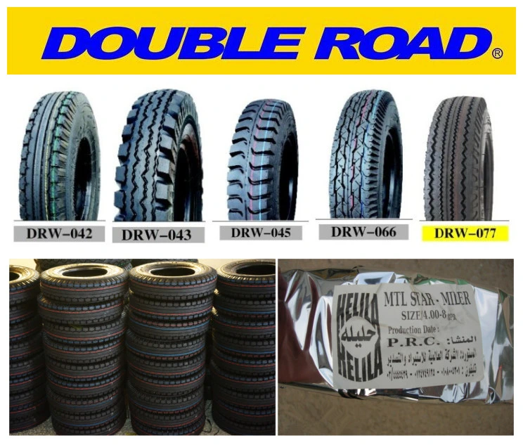 New Pattern 4.00-18 400X18 Motorcycle Tyre with 45% Rubber Rate Rubber Inner Tube Motorcycle Tires