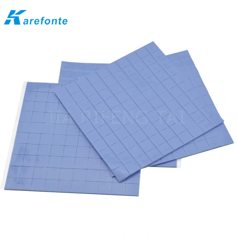 0.3~8mm Thin 10mm by 10mm Heat Dissipation Silicone Rubber Cooling Pad for Electronics