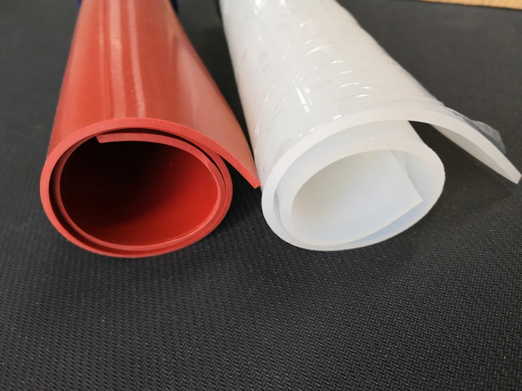 1mm Thick Silicone Rubber Sheet Roll Rubber Matting with Color Semitransparent
