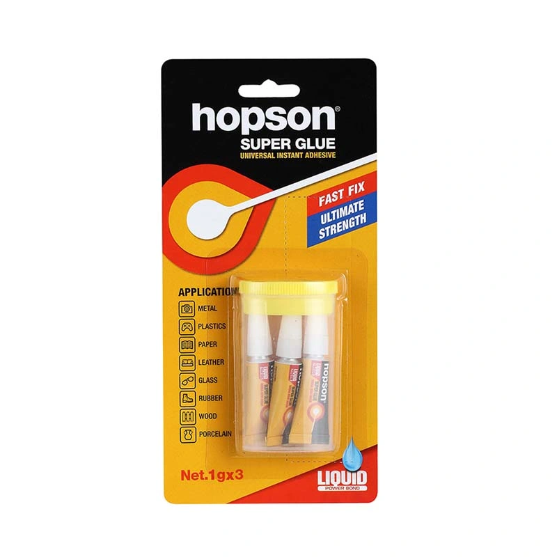 Hopson Aluminum Tube Super Adhesive Glue Cyanoacrylate Adhesive Strong Glue 502 Super Glue