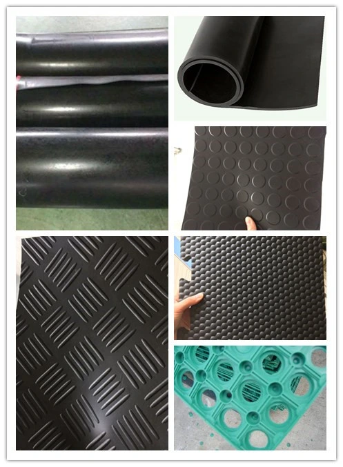 Oil-Proof Anti-Fatigue Perforated Rubber Ring Mat, 12mm Rubber Hole Mat