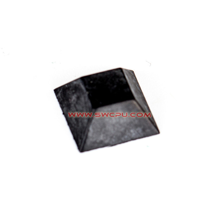 Custom Molded Natural Rubber Block Pad, Rubber Rectangle Pyramid