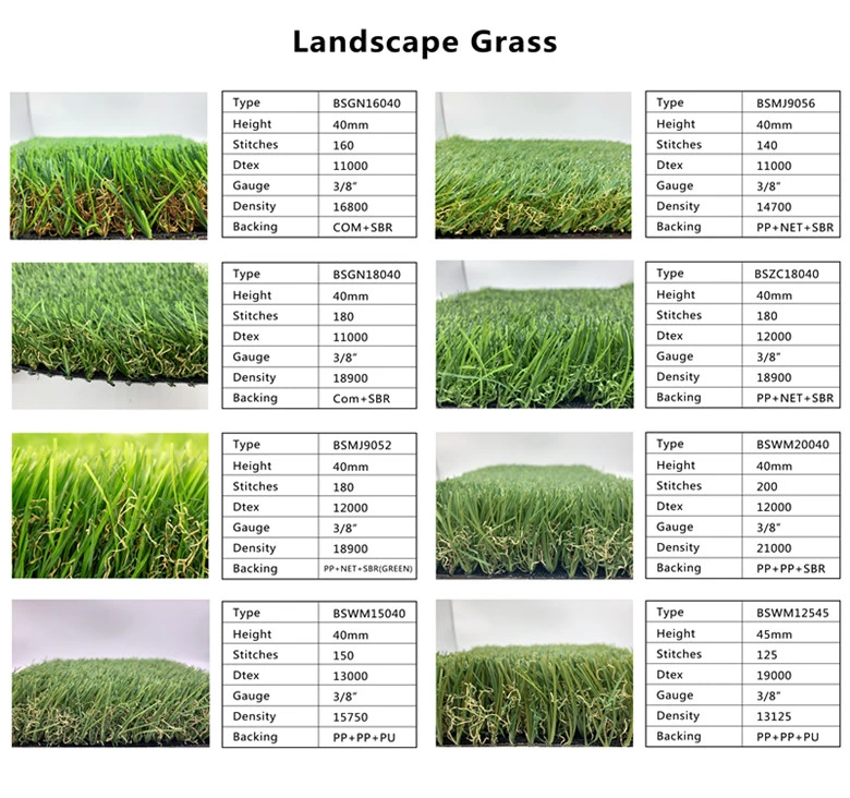 7mm All Purpose Artificial Grass Hot Sale Types
