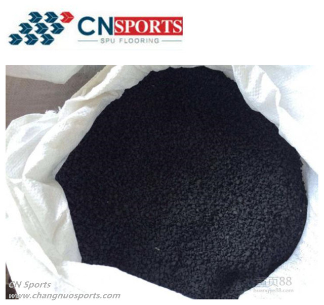 Recycled Black Rubber Granules for Running Track Sports Flooring and Artificial Grass Infilling