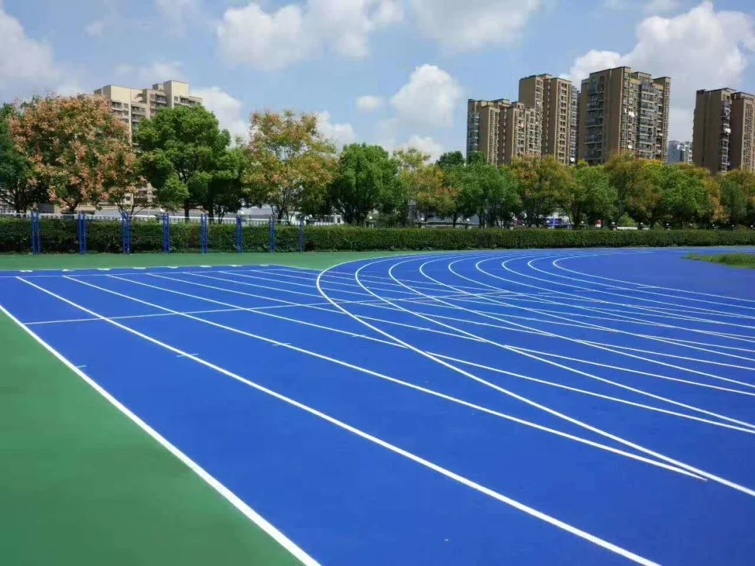 Iaaf Proved Anti-Slip Synthetic Sandwich System Rubber Running Track for Stadium