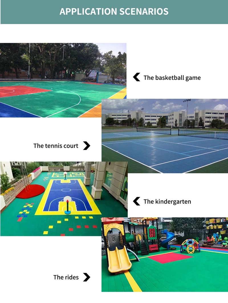 Factory Price High Quality Anti-Slip Removable PP Interlocking Flooring Tiles for Basketball Court