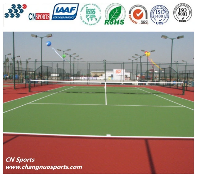 Spu Sports Flooring Silicon PU Acrylic Tennis Court Floor with Itf Certificate