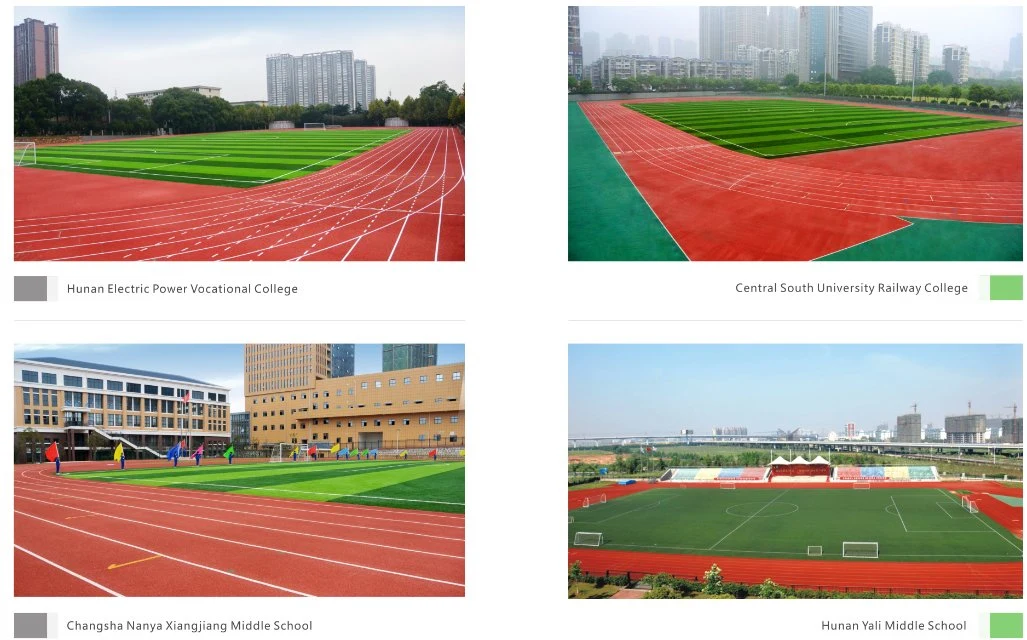 Iaaf Standard Full PUR Outdoor Playground Rubber Runway and Synthetic Running Track