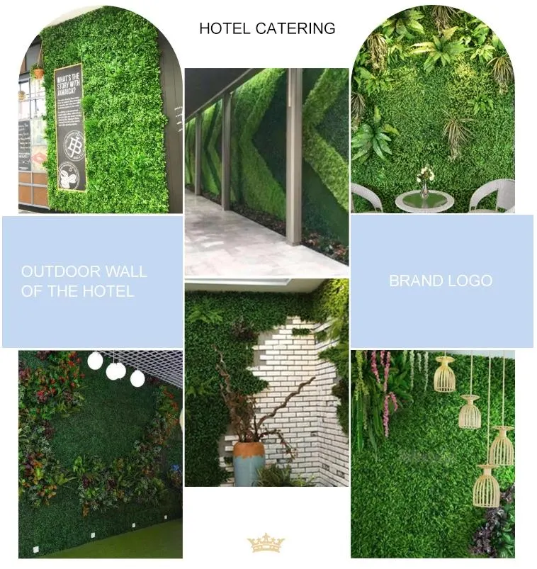 Artificial Outdoor Plant Grass Wall Decoration Green Vertical Grass Wall Indoor for Garden