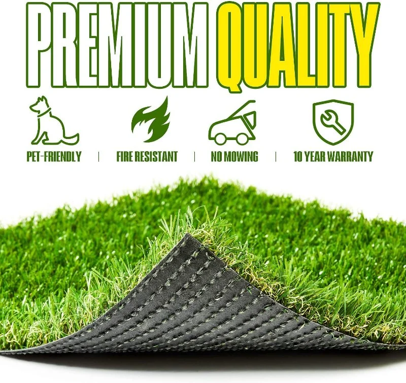 PE Monofilament 100% Curly Yarn Golf Artificial Grass 15mm Synthetic Golf Turf Carpet
