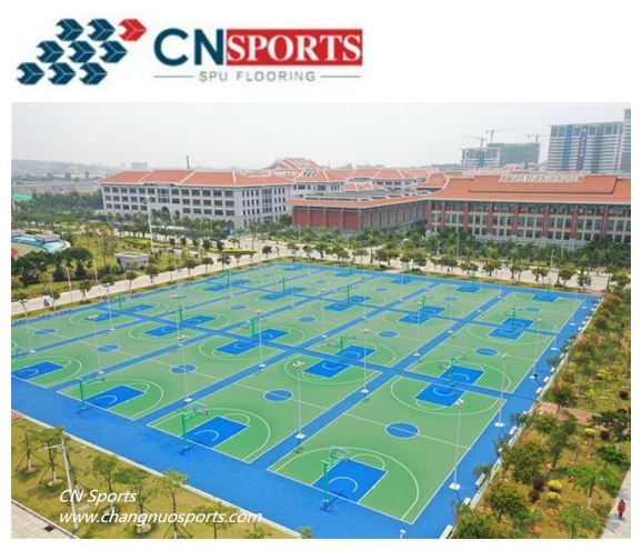 High Performance Anti-Slip Basketball Filed Silicon PU Paint Sports Court Flooring