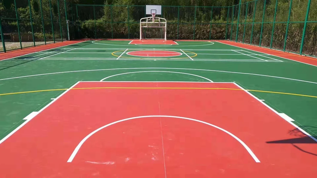 Anti-Slip Colored Basketball Sport Court Flooring Construction