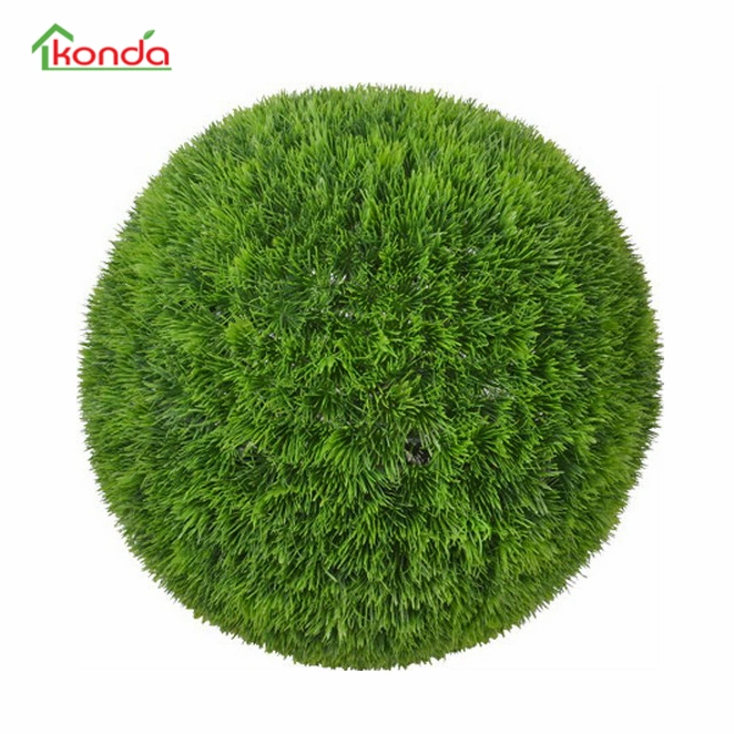 Hanging Green Artificial Topiary Grass Ball for Decoration Indoor Outdoor