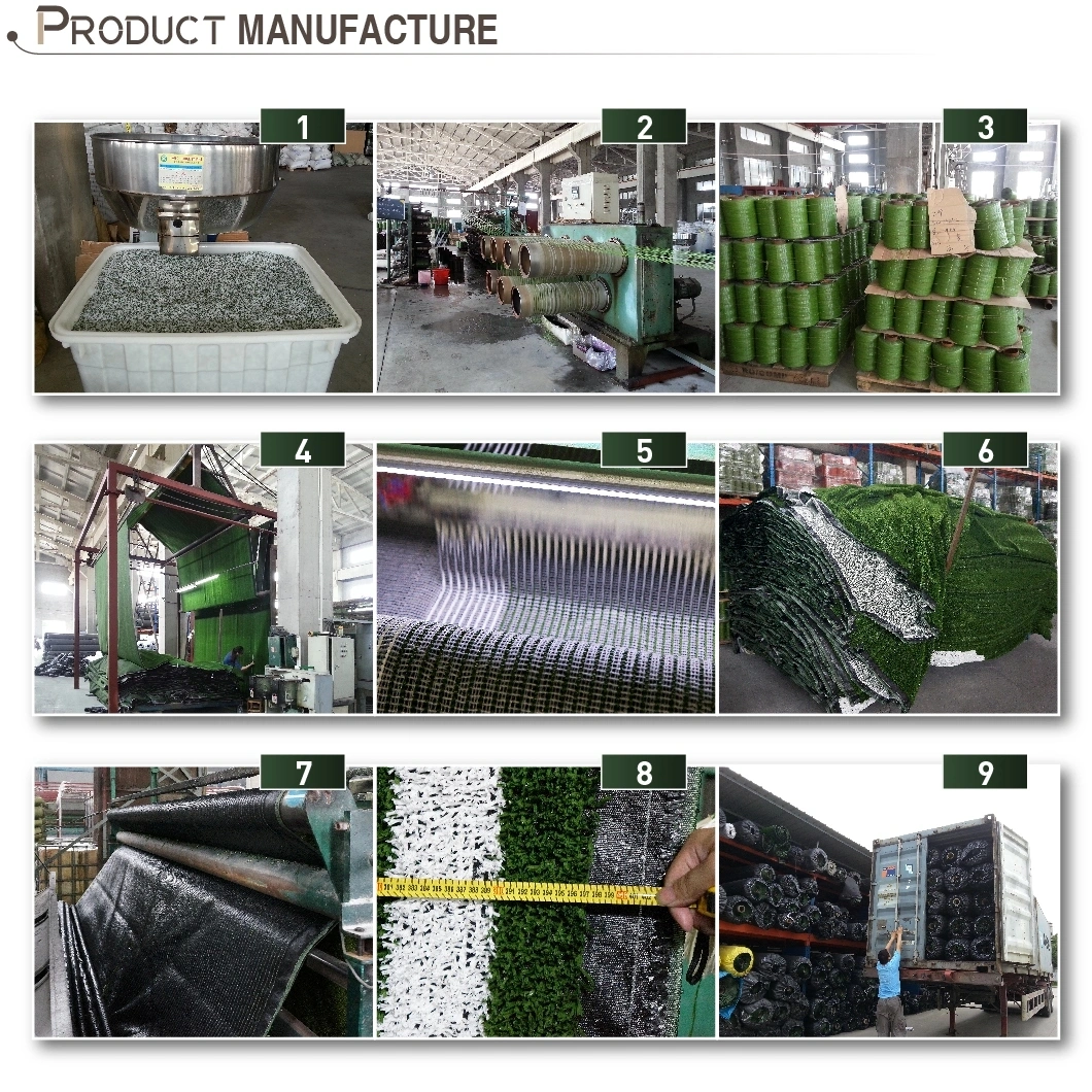 China Hebei Carpet Factory Synthetic Grass Turf Plastic Lawn Artificial Grass 8mm 10mm 20mm 35mm