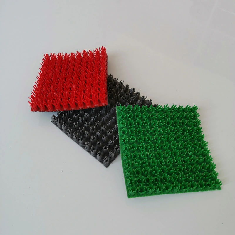 Artificial Grass Protection Plastic Flooring Carpet PE Synthetic Green/Black/Red/White/Grey Turf Drainage Mat