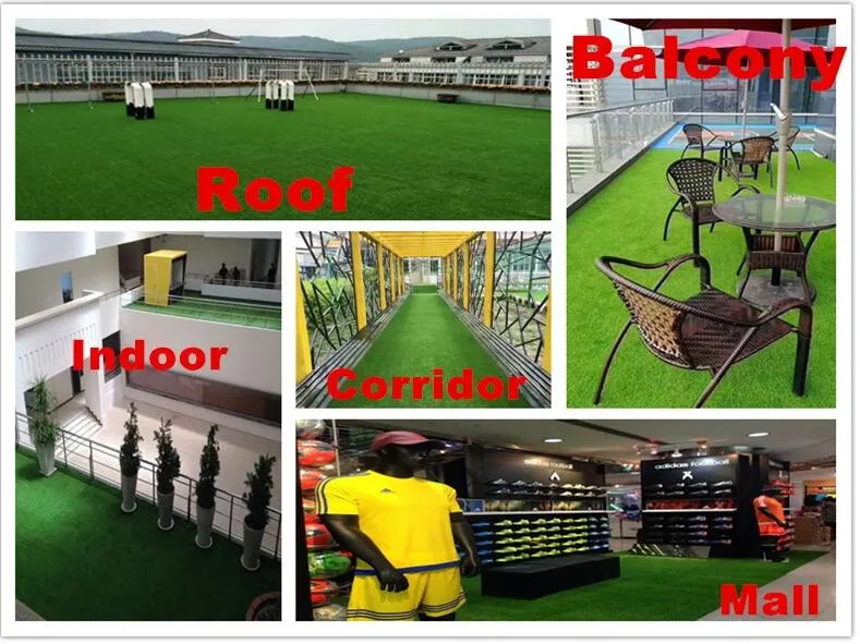 10mm Plastic Fake Green Carpet Synthetic Turf Artificial Grass for Garden and Landscape