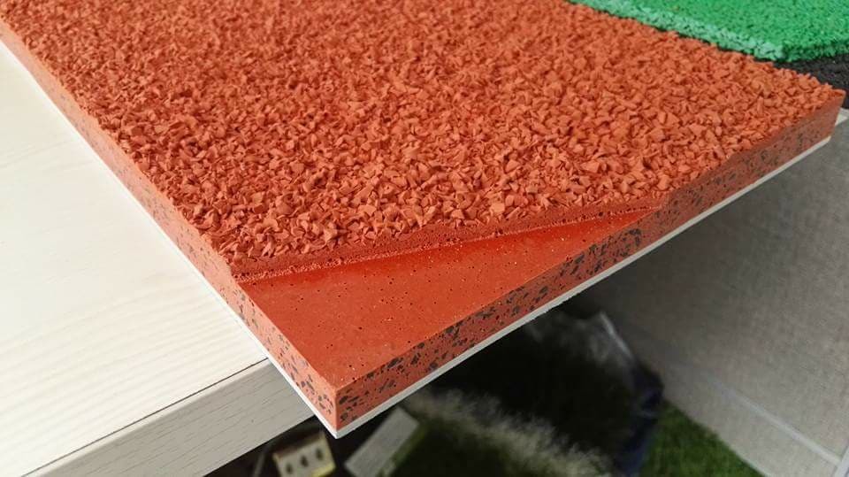 13mm Red Color Sandwich Running Track with Broadcasting Surface