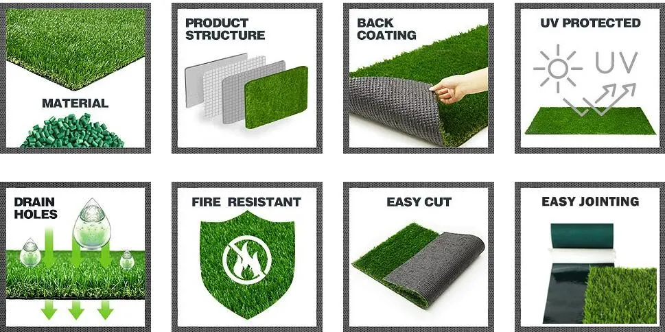 Mywow Football Grass Green Artificial Turf Synthetic Lawn