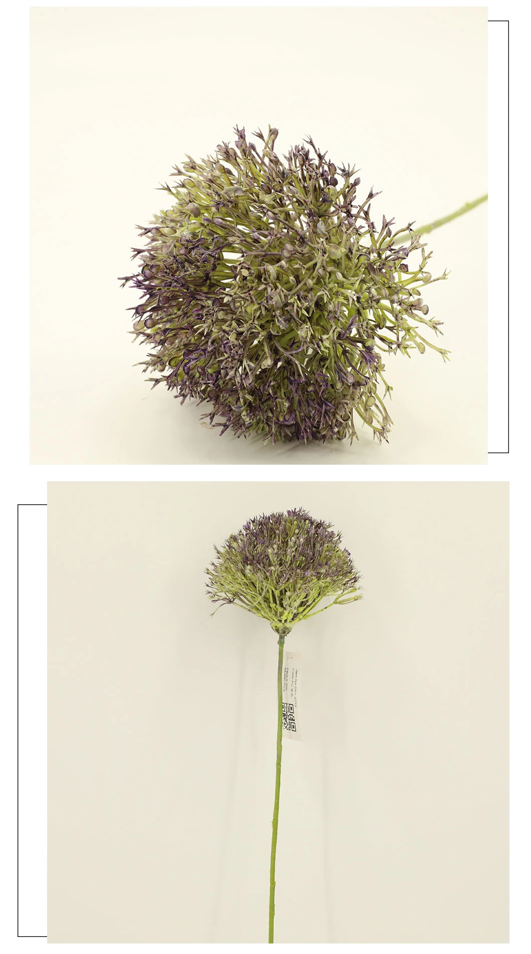 Artificial Grass Price Allium Single Stem Wedding Decoration Dy1-3772