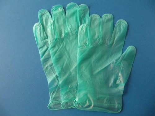 Disposable Transparent Vinyl Examination Gloves (PVC GLOVES) with Powdered
