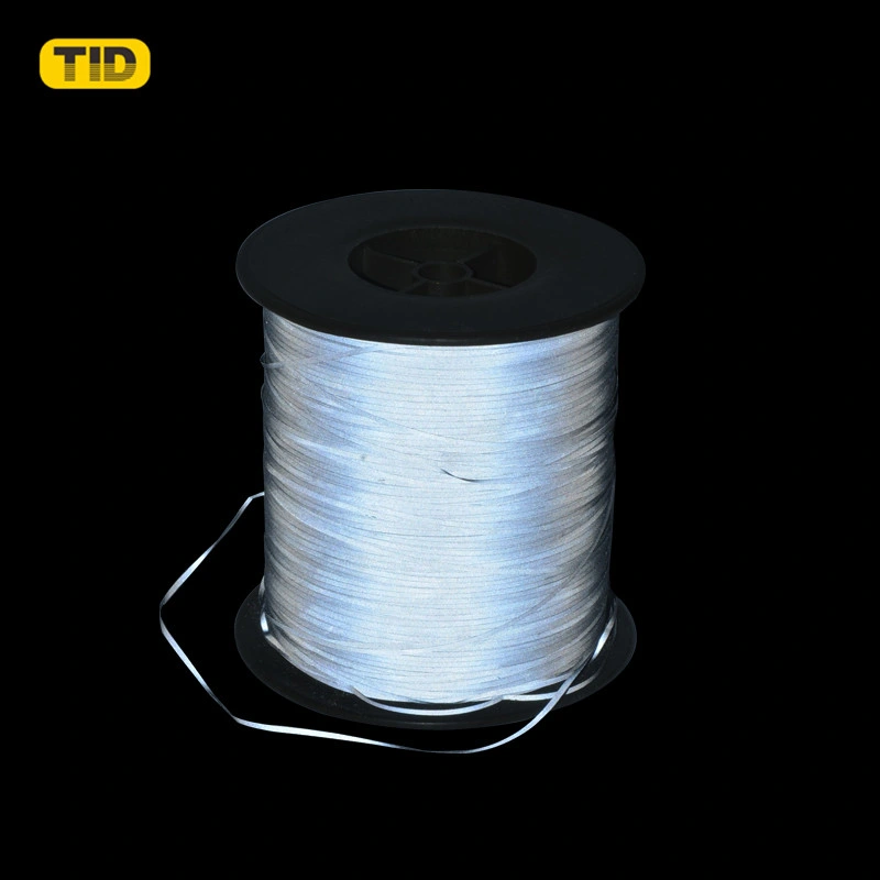 Reflective Yarn 1mm *2000m Polyester Reflective Thread for Reflective Rope