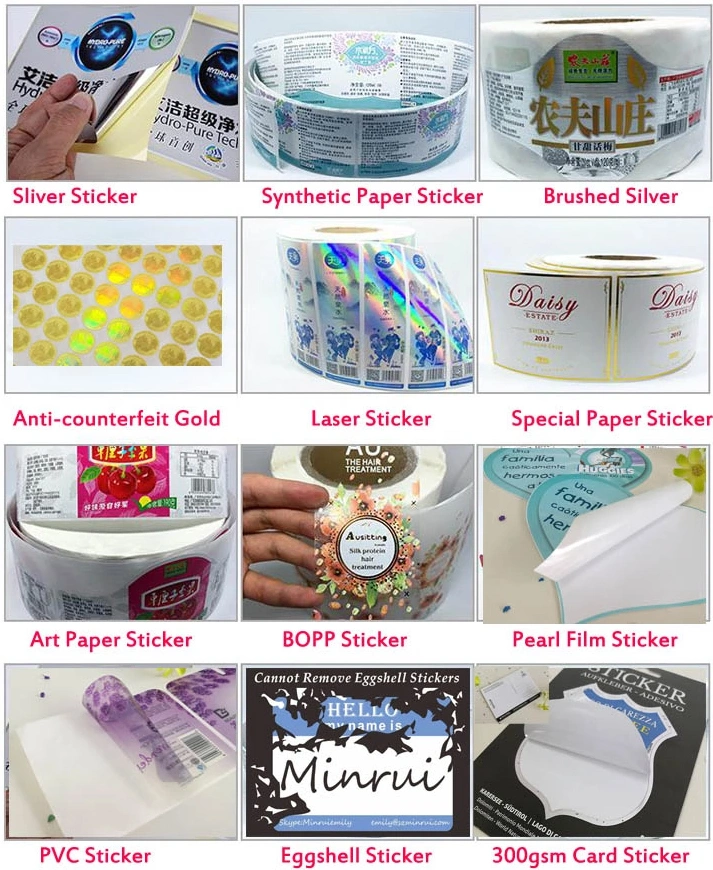Hot Sale High Quality Custom Sticker Printing, Self Adhesive Label Sticker