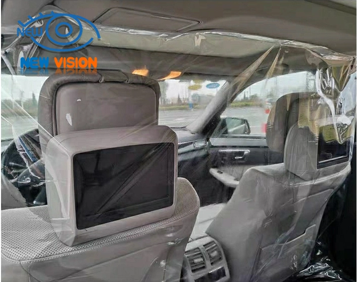 PVC Taxi Isolation Film Driver Protection Prevent Flu Car Partition Film for Virus