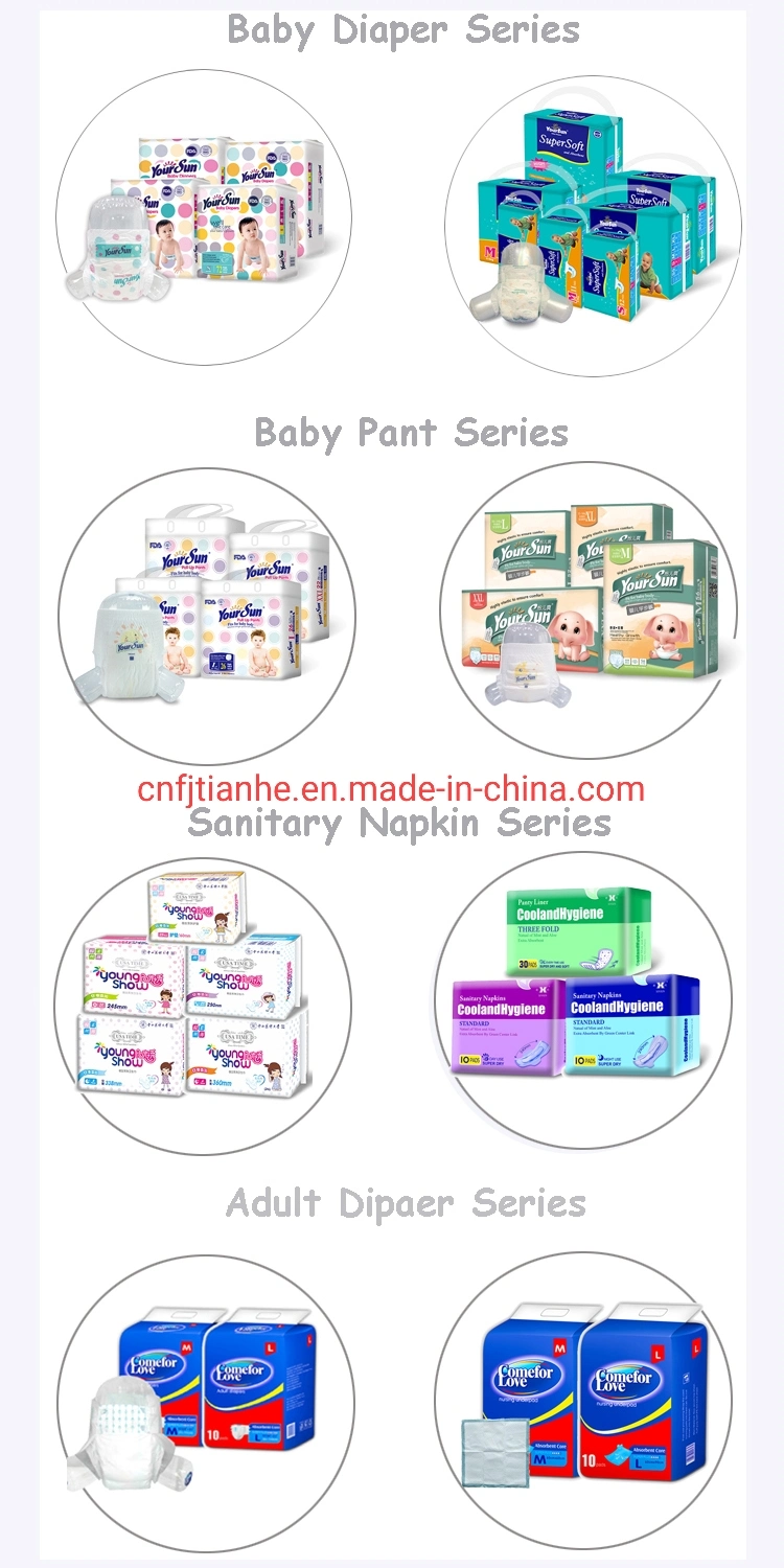 Super Non-Woven and Dry Perforated Film Top-Sheet Sanitary Napkins