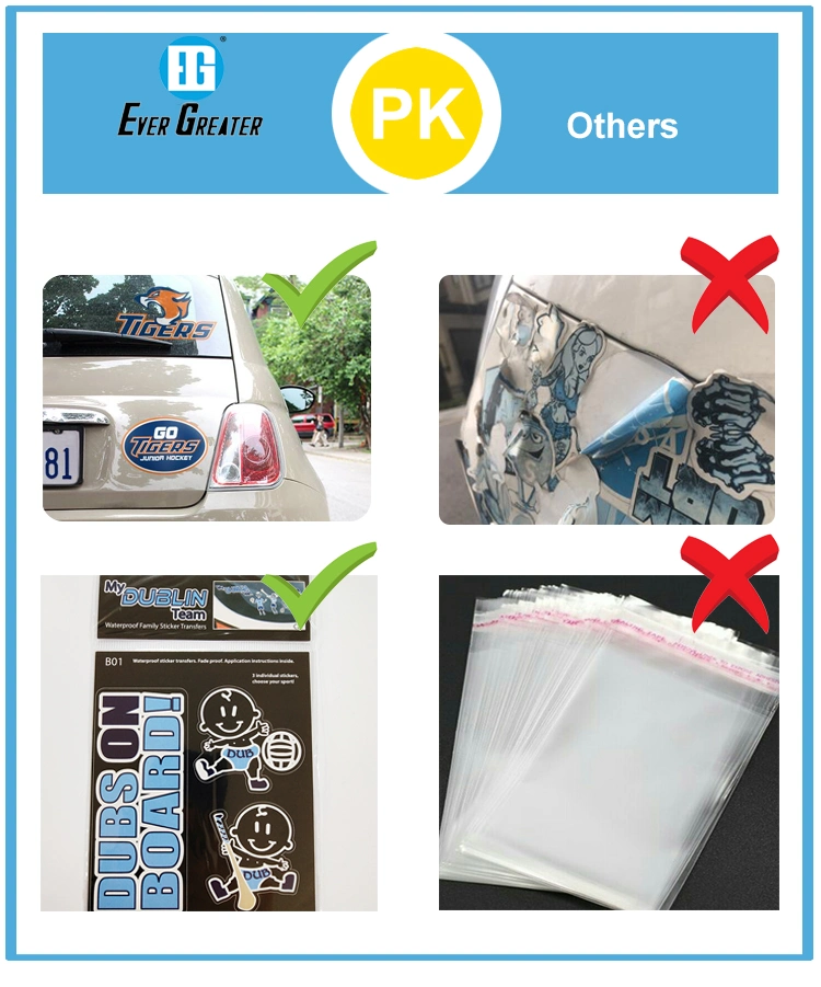 Custom UV Print Window Clings PVC Sticker Static Cling Stickers Window Sticker