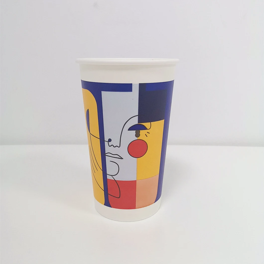 Biodegradable PLA Disposable Single Wall/ Double Wall/ Ripple Wall Paper Cup