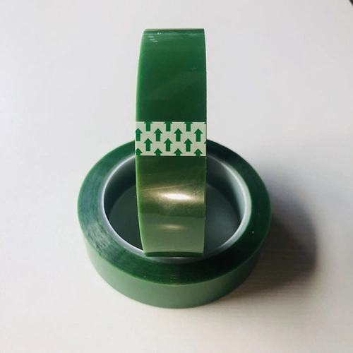 Heat Transfer Green Silicone Pet Polyester Adhesive Sublimation Tape for Powder Coating Masking