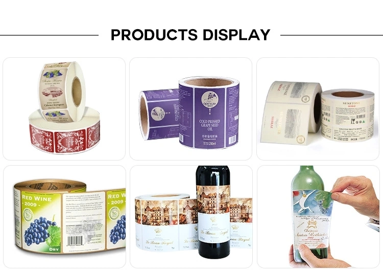 Roll Cosmetic Private Packaging Label Custom Printing Vinyl Sticker