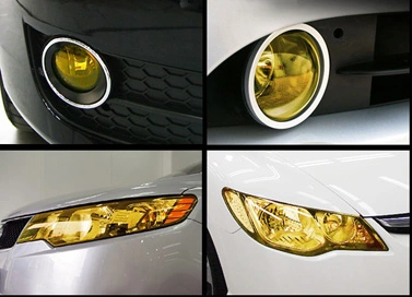 Self Adhesive Auto Car Headlight Car Wrap Film Decoration