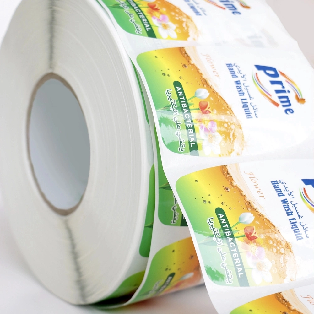 Custom Adhesive Vinyl Waterproof Logo Sticker Roll Self Adhesive Product Sticker Printing