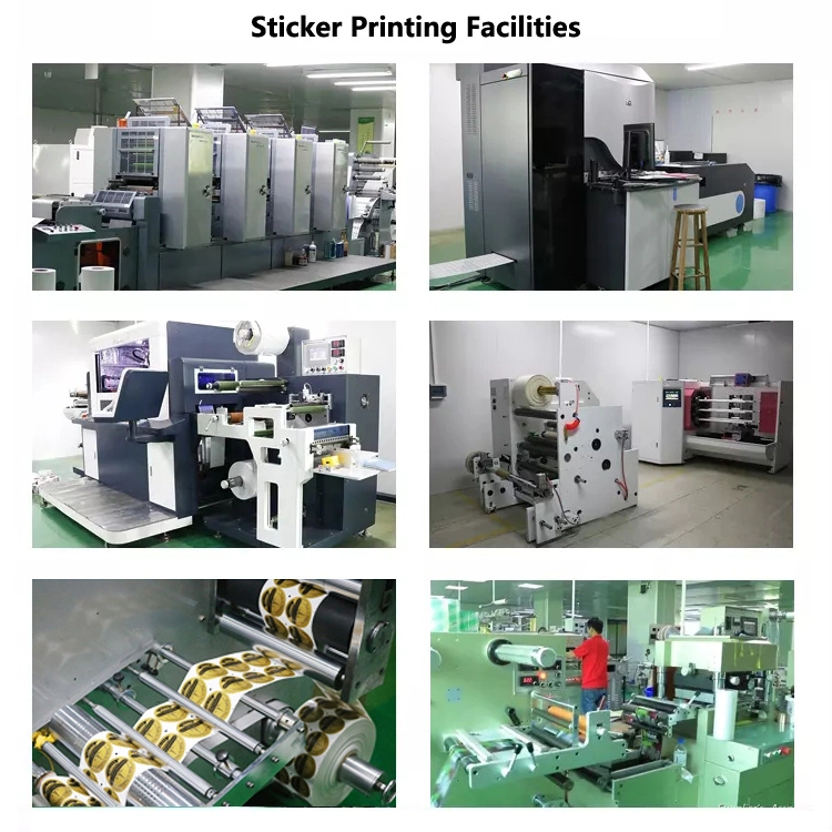 Custom Die Cut Vinyl Printing Adhesive Waterproof PVC Label Stickers