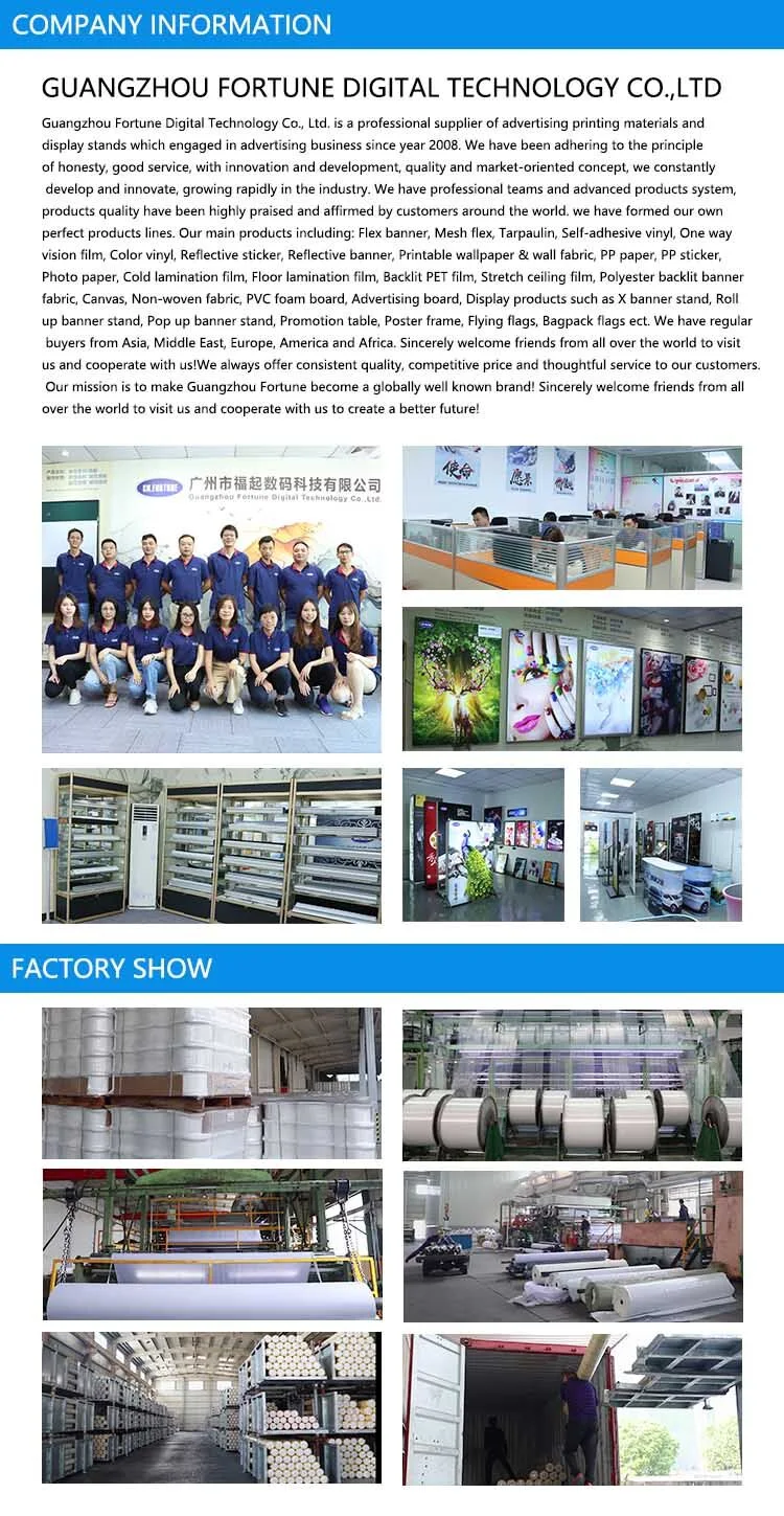 2020 New Products Chinese Factory Super Quality PVC Materials Self Adhesive Vinyl White Printable Inkjet Media