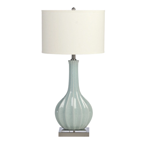 Classical Ceramic Fabric Bedside Reading Lamp Table Lamp for Guestroom