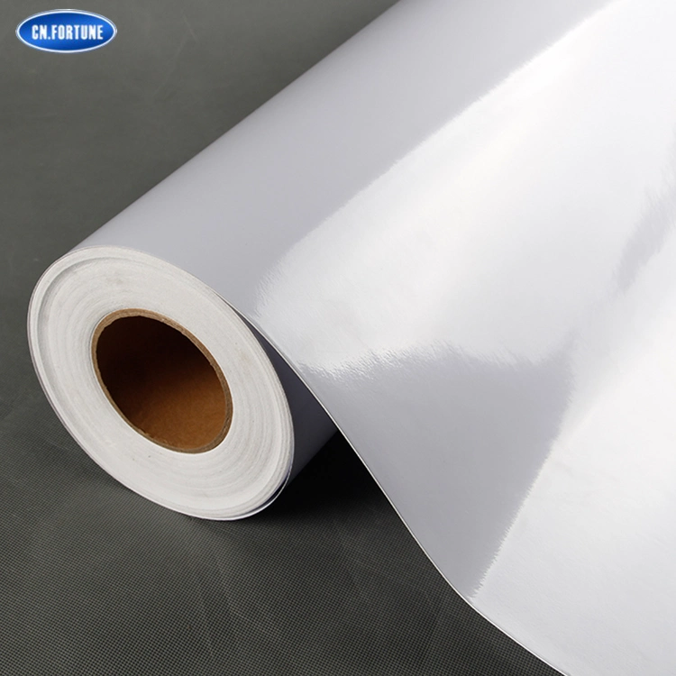 High Quality Eco Solvent advertising Printable Media White PVC Self Adhesive Vinyl