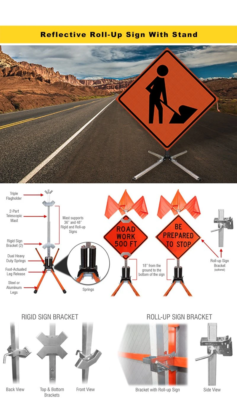 Road Direction Reflective Safety Traffic Warning Sign Boards